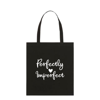Perfectly Imperfect Shopping Bag Light Tote Bag Schwarz