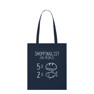 Shoppinglist Premium Tragetasche Light Tote Bag Navy