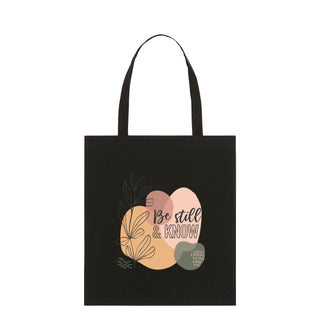 Be Still Premium Tragetasche Light Tote Bag Schwarz