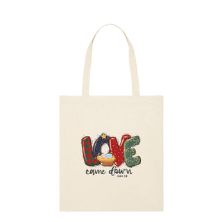 Love came down Christmas Tragetasche Light Tote Bag Beige