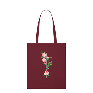 Rosenkreuz Premium Tragetasche Light Tote Bag Burgunder