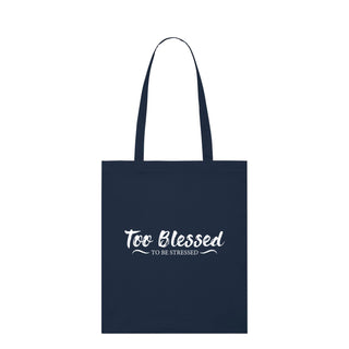 Too Blessed Premium Tragetasche Light Tote Bag Navy