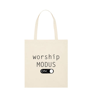 Worship Modus Premium Tragetasche Light Tote Bag Beige
