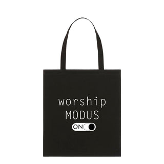 Worship Modus Premium Tragetasche Light Tote Bag Schwarz