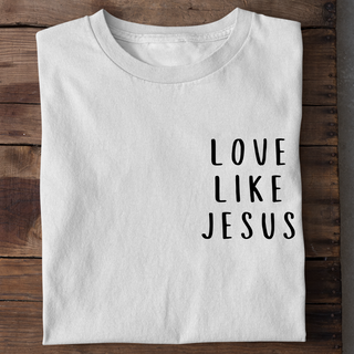 Liefde als Jezus minimalistisch shirt