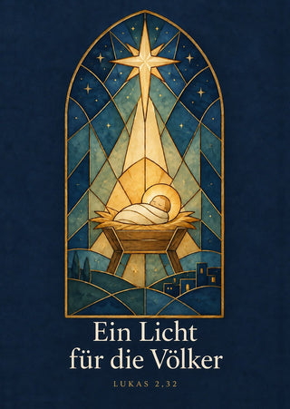 Ein Licht für die Völker Weihnachtspostkarte Vorderseite, Mountain Movers