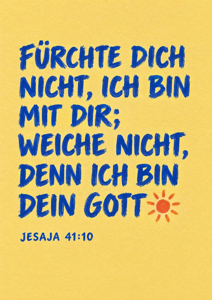 Fürchte dich nicht, ich bin mit dir Postkarte