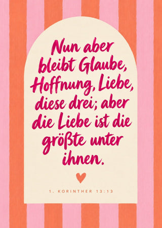 Glaube, Hoffnung, Liebe Postkarte Vorderseite, Mountain Movers