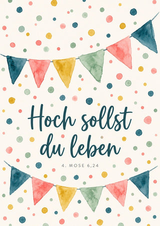 Hoch sollst du leben Postkarte Vorderseite, Mountain Movers