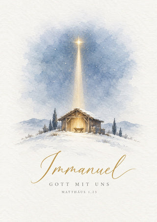 Immanuel Weihnachtspostkarte Vorderseite, Mountain Movers