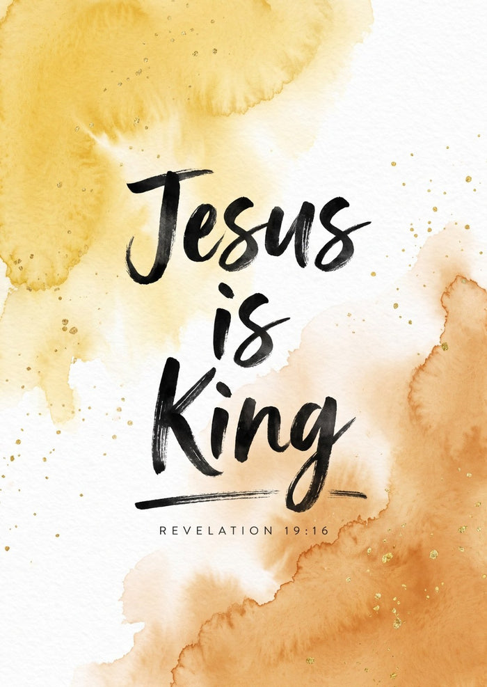 Jesus is King Postkarte