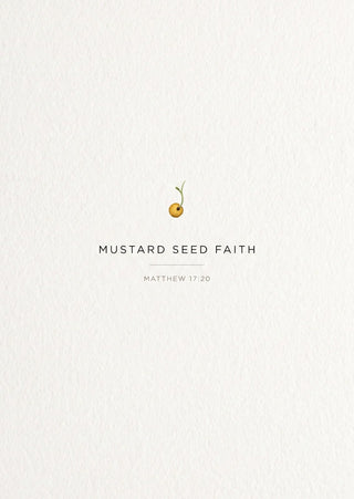 Mustard seed faith Postkarte Vorderseite, Mountain Movers