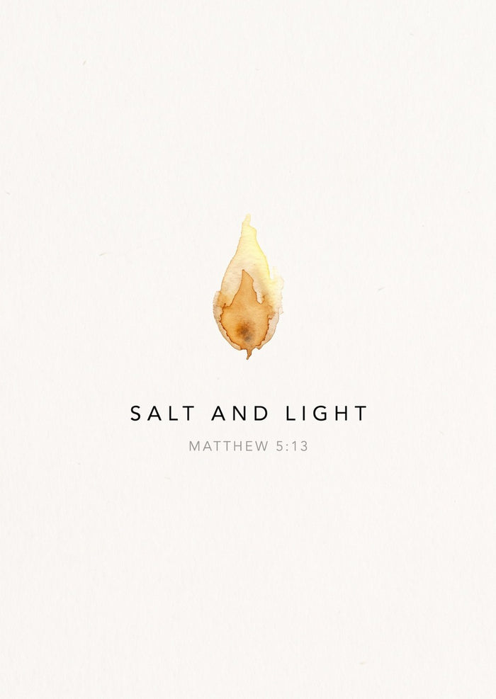 Salt and light Postkarte