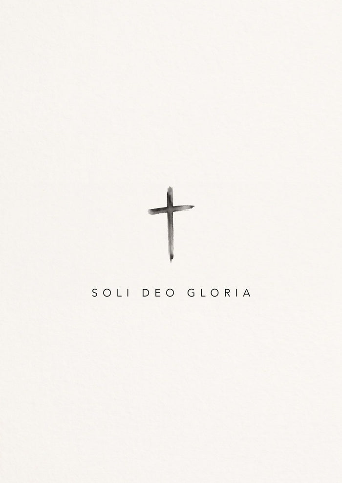 Soli Deo gloria Postkarte
