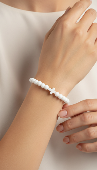 Surprise Kreuz Perlenarmband