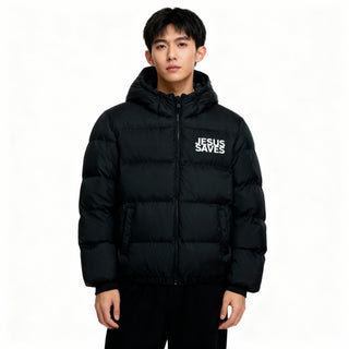 Jesus Saves Winter Puff Jacke
