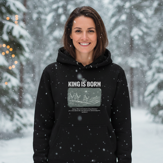 The King is born Matthew 2:2 Christmas Hoodie