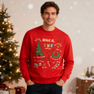 Jesus is Christmas colored Sweatshirt