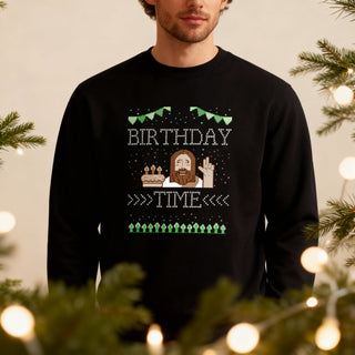Birthday Time Christmas Sweatshirt