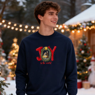 Joy to the world red Christmas Sweatshirt