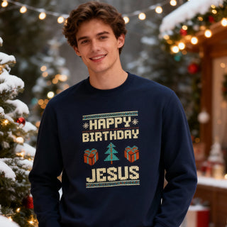 Happy Birthday Jesus Christmas Sweatshirt