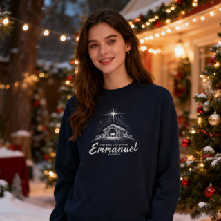 Emmanuel Matthew 1,23 Christmas Sweatshirt