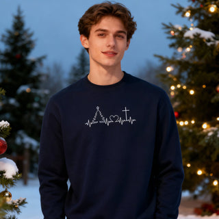 Christmas Heartbeat Sweatshirt