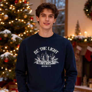 Be the Light Matthew 5:14 Christmas Sweatshirt