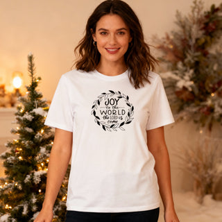 Joy to the World Circle Christmas Shirt