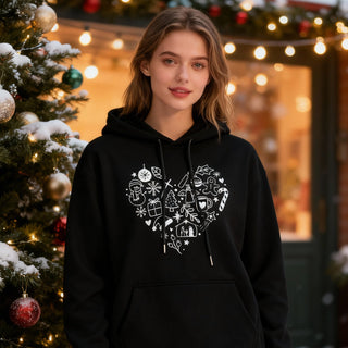 Kerstcollage Kersthoodie