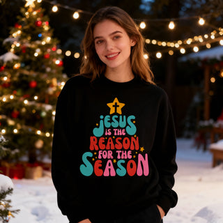Jesus is the reason tree Christmas Sweatshirt
