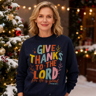 Give thanks Christmas Sweatshirt