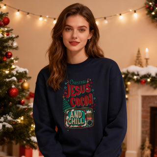 Jesus, Cocoa and chill Christmas Sweatshirt