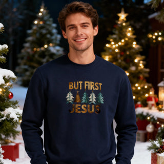 But first Jesus Christmas Sweatshirt