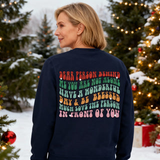 Dear Person behind me Christmas Sweatshirt