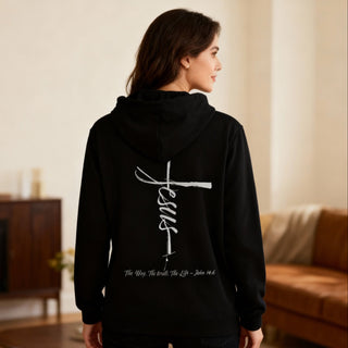Jesus Cross Hoodie BackPrint
