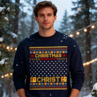 Christmas begins with Christ Sweatshirt