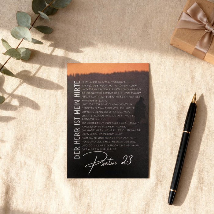 Psalm 23 postcard