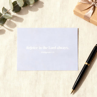 Rejoice in the Lord Postkarte