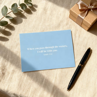 Through the waters Postkarte