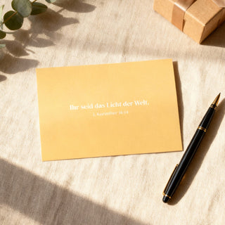 Licht der Welt Postkarte