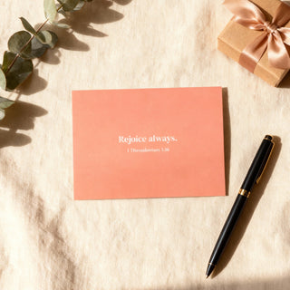 Rejoice always Postkarte
