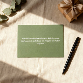 Flügel wie Adler Postkarte