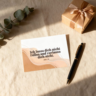 Ich lasse dich nicht fallen Postkarte