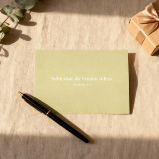 Frieden stiften Postkarte