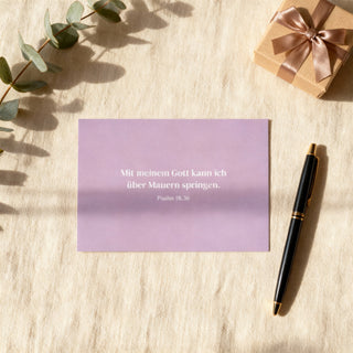 über Mauern springen Postkarte