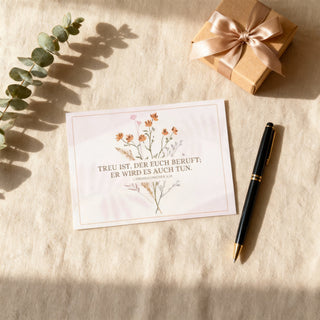 Treu Flower Postkarte