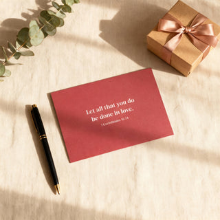 done in love Postkarte