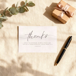 Thanks minimalistic Postkarte