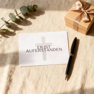 Auferstanden Kreuz Postkarte